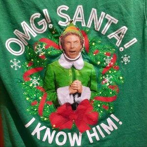 Buddy the Elf, OMG Santa Christmas T-shirt